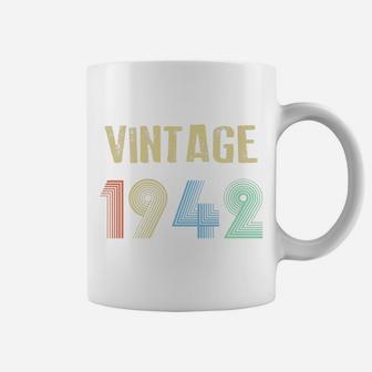 Vintage 1942 80th Birthday Gift Idea Men Women Coffee Mug - Seseable