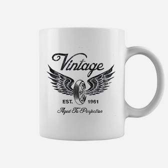 Vintage 1961 Aged To Perfection Vintage Motorcycle Biker Coffee Mug | Seseable CA
