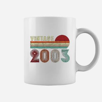 Vintage 2003 Funny 19 Years Old Boys And Girls 19th Birthday Coffee Mug - Seseable