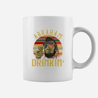 Vintage 4th Of July Lincoln Abraham Drinkin’ Shirt Coffee Mug - Seseable