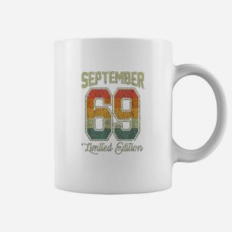 Vintage 52nd Birthday September 1969 Sports Jersey Coffee Mug - Seseable