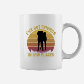Vintage Akita Inu I Have Got Friends In Low Places Dog Lovers Coffee Mug - Seseable