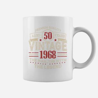 Vintage Awesome Legends Born In 1968 Aged 54th Yrs Years Old Coffee Mug - Seseable