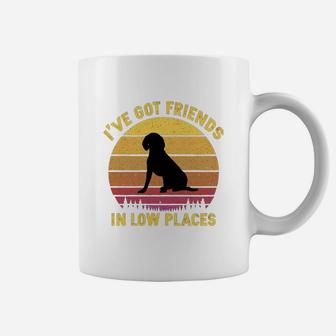 Vintage Beagle I Have Got Friends In Low Places Dog Lovers Coffee Mug - Seseable