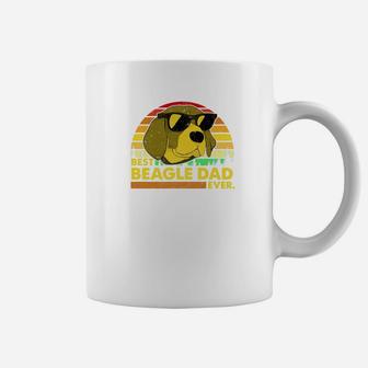 Vintage Best Beagle Dad Ever Dog Daddy Father Coffee Mug - Seseable
