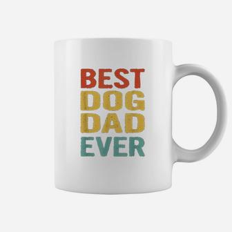 Vintage Best Dog Dad Ever Funny Retro Bday Gift For Dog Dad Coffee Mug - Seseable