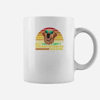 Vintage Best Golden Retriever Dad Ever Dog Daddy Father Tsh Coffee Mug - Seseable