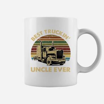 Vintage Best Truckin' Uncle Ever Retro Father's Day Gift T-shirt Coffee Mug - Seseable