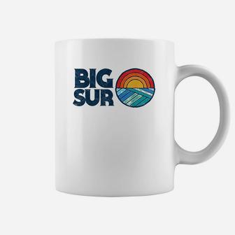 Vintage Big Sur California Surf Design Retro Surfing Coffee Mug - Seseable