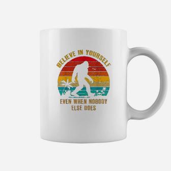 Vintage Bigfoot Believe In Yourself Coffee Mug - Seseable