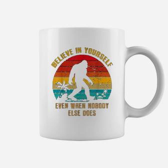 Vintage Bigfoot Believe In Yourself Coffee Mug - Seseable