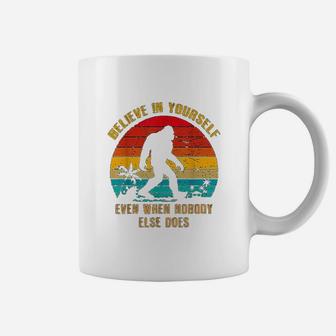 Vintage Bigfoot Believe In Yourself Sasquatch Coffee Mug - Seseable
