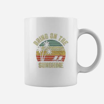 Vintage Bring On The Sunshine Summer Beach Coffee Mug - Seseable