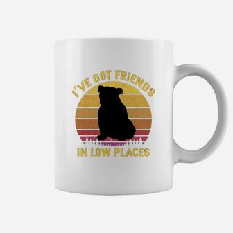 Vintage Bulldog I Have Got Friends In Low Places Dog Lovers Coffee Mug - Seseable