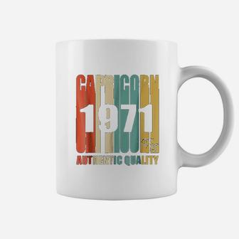 Vintage Capricorn 1971 Birthday Gift Coffee Mug - Seseable
