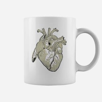 Vintage Cardiology Heart Gray Anatomy Circulation Coffee Mug | Seseable CA