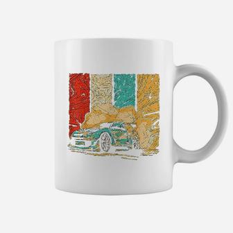 Vintage Drift Car Design Retro Drifting Racecar Motive Coffee Mug - Seseable
