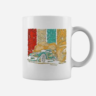 Vintage Drift Car Design Retro Drifting Racecar Motive Coffee Mug - Seseable