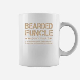 Vintage Funny Bearded Funcle Definition Coffee Mug - Seseable