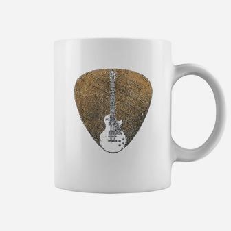 Vintage Guitar Pick Guitarist Lover Instrument Electric Bass Coffee Mug - Seseable