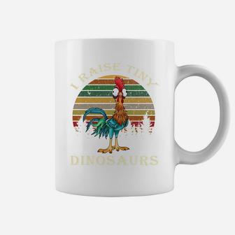 Vintage I Raise Tiny Dinosaurs Chicken Coffee Mug - Seseable