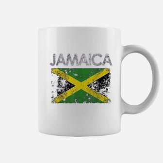 Vintage Jamaica Jamaican Flag Pride Gift Coffee Mug - Seseable