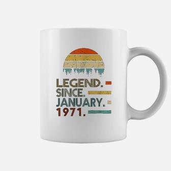 Vintage January 1971 51st Years Old Coffee Mug - Seseable