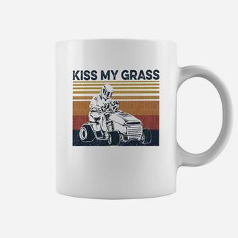 Vintage Kiss My Grass Coffee Mug - Seseable