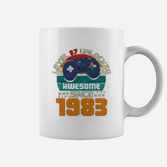 Vintage Level 39 Unlocked Awesome Since 1983 Gamers Birthday Celebration Coffee Mug - Seseable