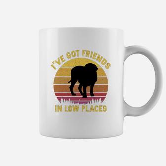 Vintage Mastiff I Have Got Friends In Low Places Dog Lovers Coffee Mug - Seseable