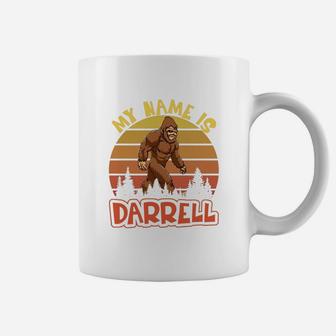 Vintage My Name Is Darrell Bigfoot Believers Coffee Mug - Seseable