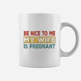 Vintage Retro Be Nice To Me My Wife Coffee Mug - Seseable