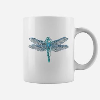 Vintage Retro Dragonfly Scientific Illustration Entomologist Coffee Mug - Seseable