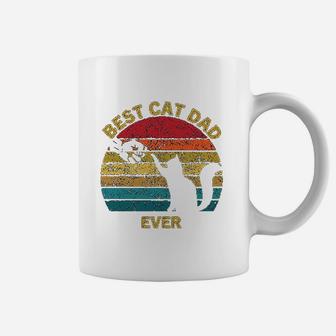 Vintage Retro Gift Casual Cotton Best Cat Dad Ever Coffee Mug - Seseable