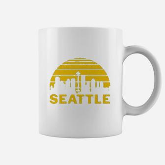 Vintage Seattle Washington Cityscape Coffee Mug - Seseable