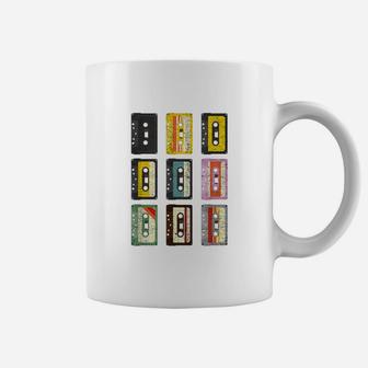 Vintage Set Of Cassettes Tape Classic Mixtapes 80s 90s Coffee Mug - Seseable