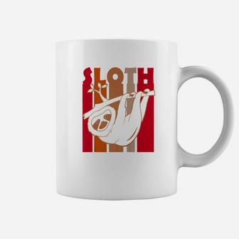 Vintage Slow Moving Sloth For Women Men Kids Coffee Mug - Seseable