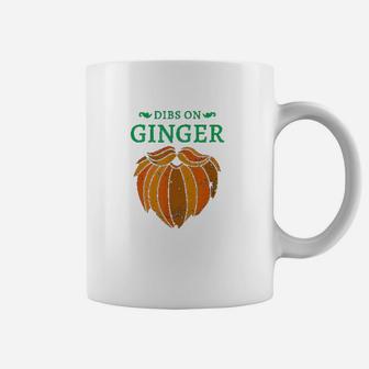 Vintage St Patricks Day Dibs On The Ginger Red Beard Irish Coffee Mug - Seseable
