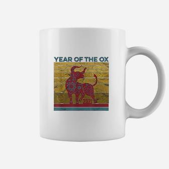 Vintage Zodiac Chinese New Year Clothes Year Of The Ox 2021 Coffee Mug - Seseable