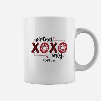 Vitual Xoxo Only Ld Nurse Red Buffalo Plaid Nursing Job Title Coffee Mug - Seseable