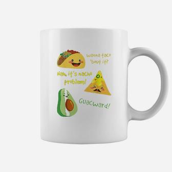 Wanna Taco Bout It Nacho Problem Funny Avocado Food Pun Coffee Mug - Seseable