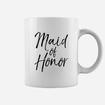 Wedding Bridal Party Gifts For Women Cute Maid Of Honor Coffee Mug - Seseable