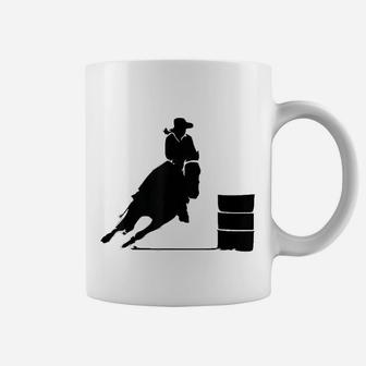 Western Cowgirl Barrel Racing Rider Rodeo Horse Riding Coffee Mug - Seseable