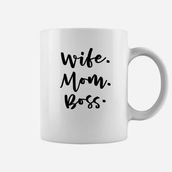 Wife Mom Boss Boss Lady Mothers Day Coffee Mug - Seseable