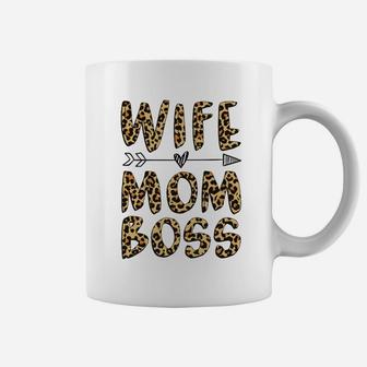 Wife Mom Boss Funny Gift Mothers Day Coffee Mug - Seseable