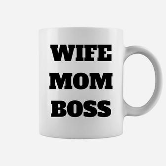 Wife Mom Boss Mommy Valentine Coffee Mug - Seseable
