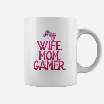 Wife Mom Gamer Gift For Gaming Wife And Mom Coffee Mug - Seseable
