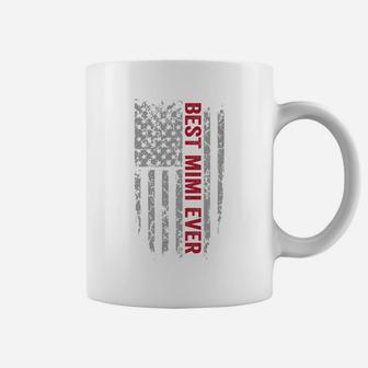 Womens Best Mimi Ever American Flag Grandma Mama Gift Coffee Mug - Seseable