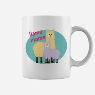Womens Cute Llama Mama Womens Coffee Mug - Seseable