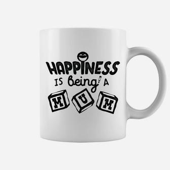 Womens Happiness Is Being A Mum Grandma Gift Coffee Mug - Seseable